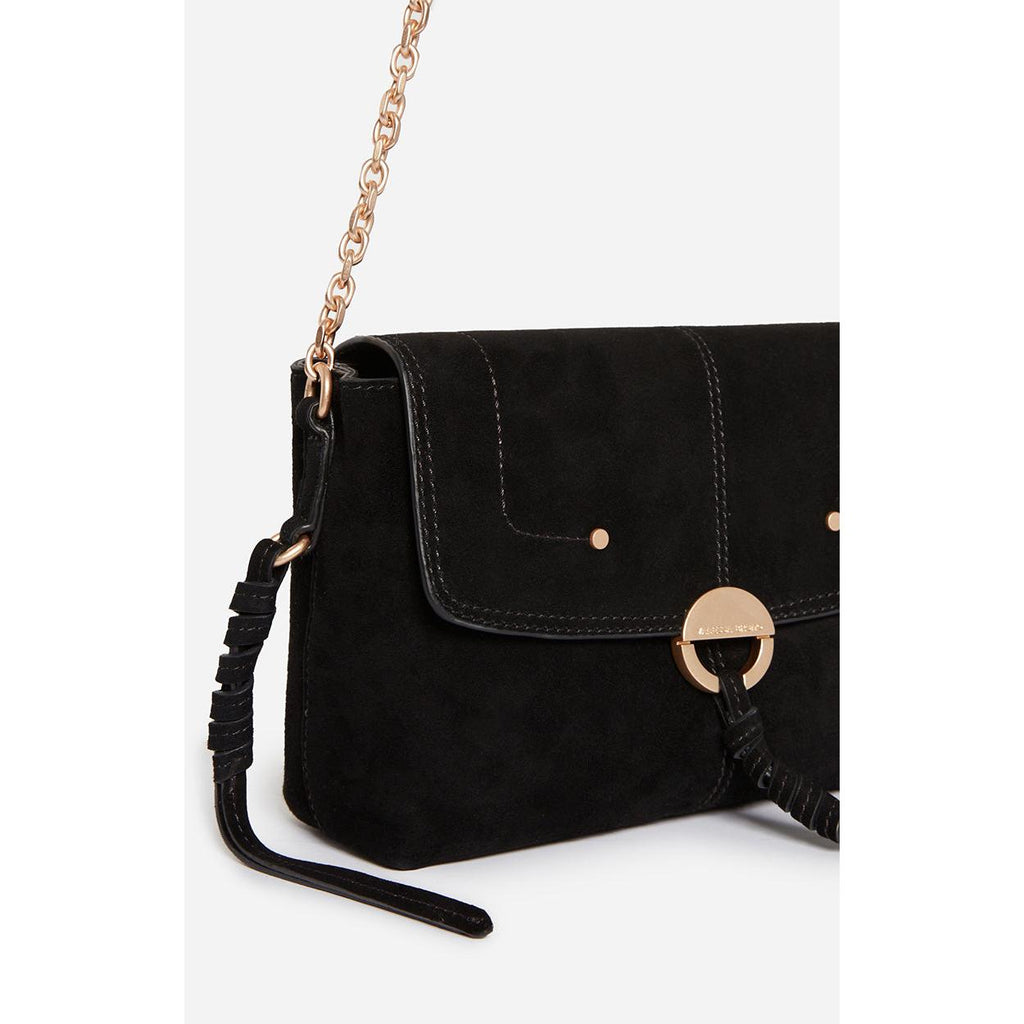Petit Sac Othilia En Cuir Velours - Noir