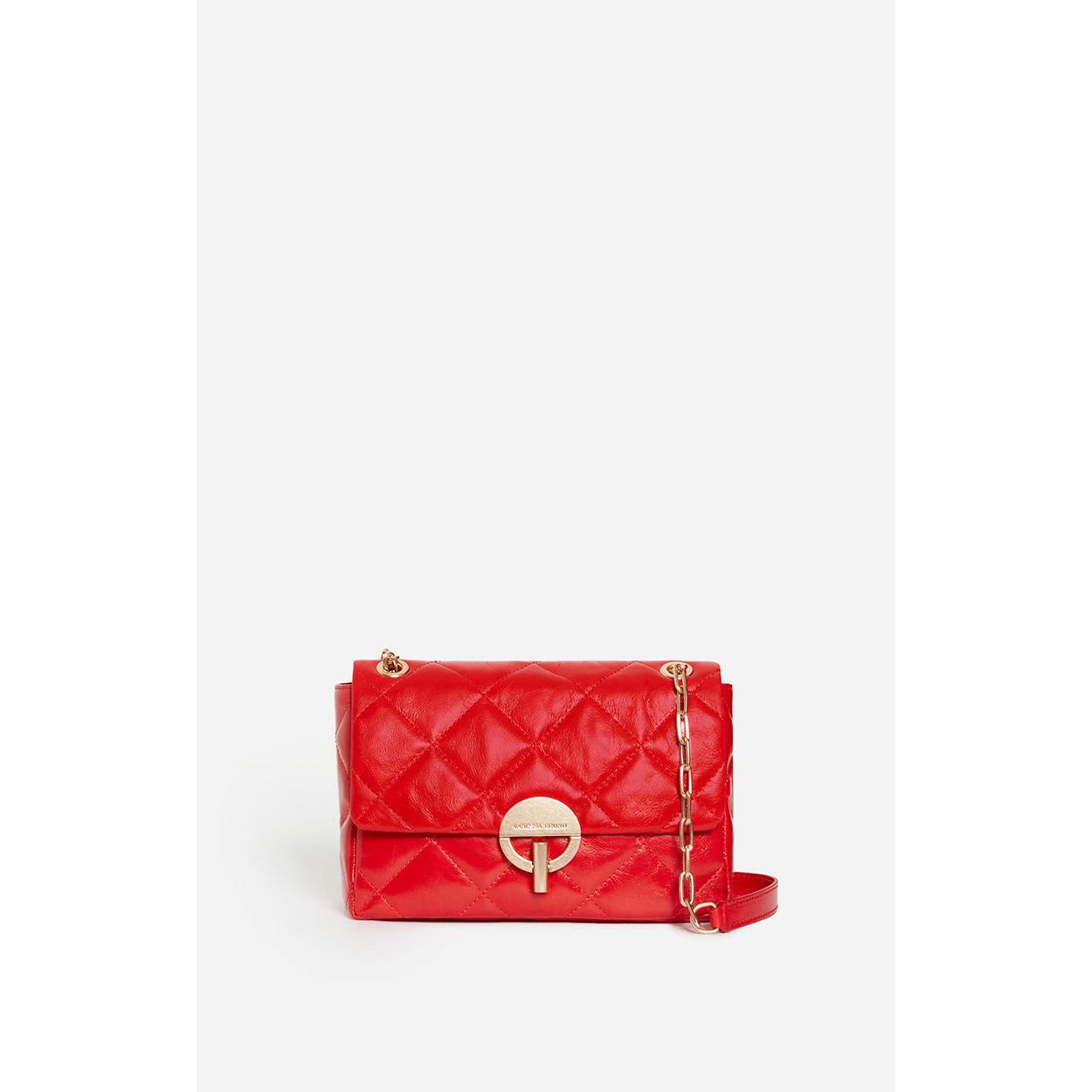 Grand Sac Moon En Cuir - Rouge