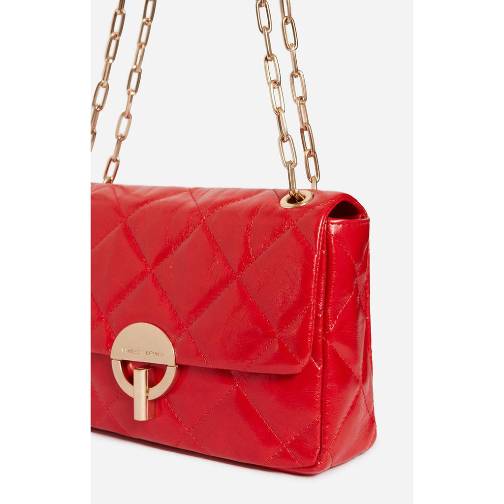 Grand Sac Moon En Cuir - Rouge