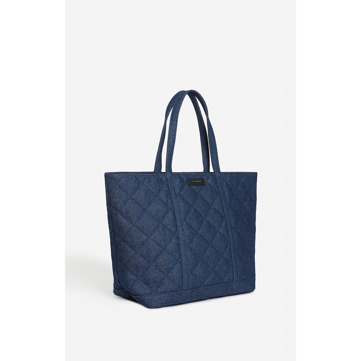 Cabas Xl En Denim Matelassé - Denim
