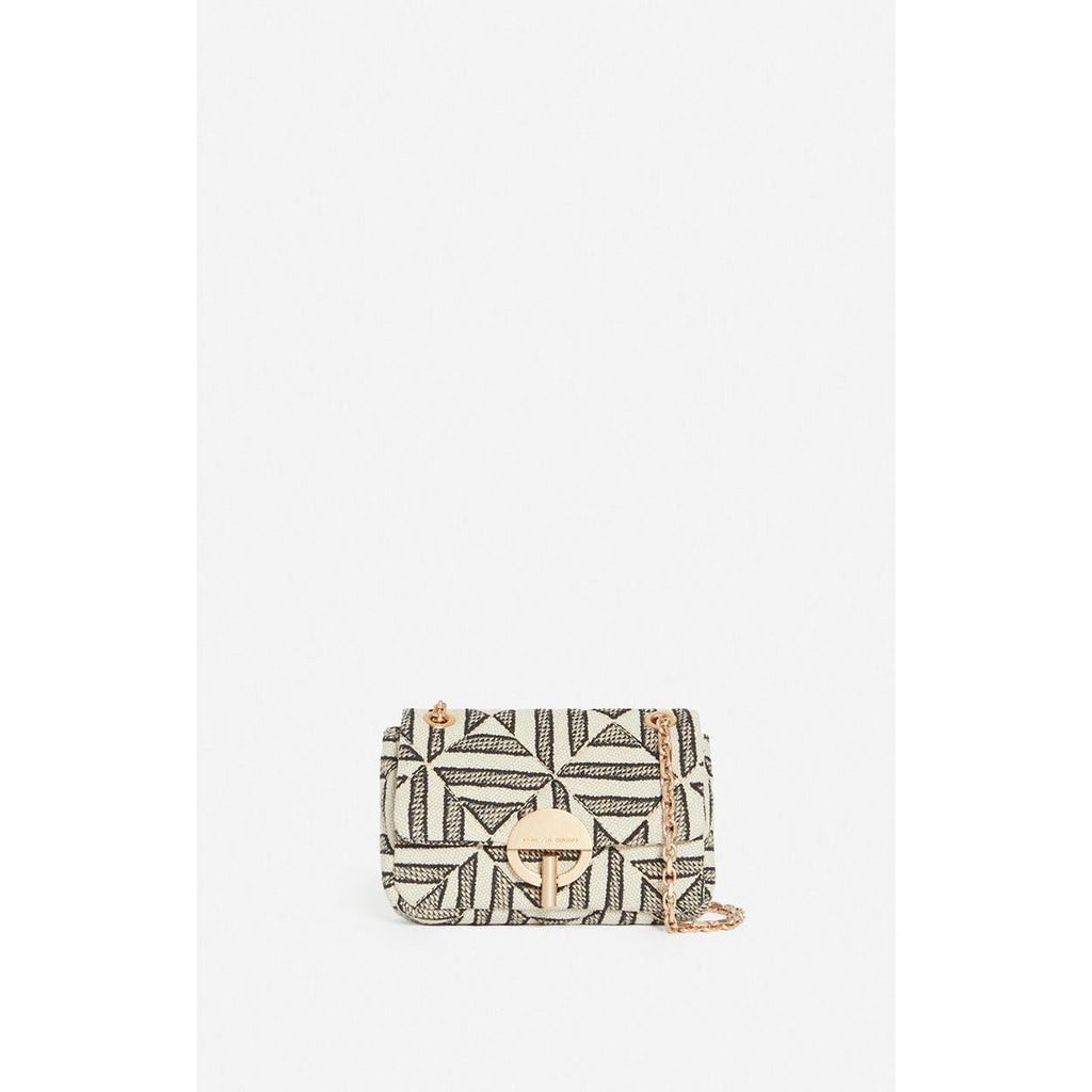 Small Moon Bag in Mixed Cotton - Black