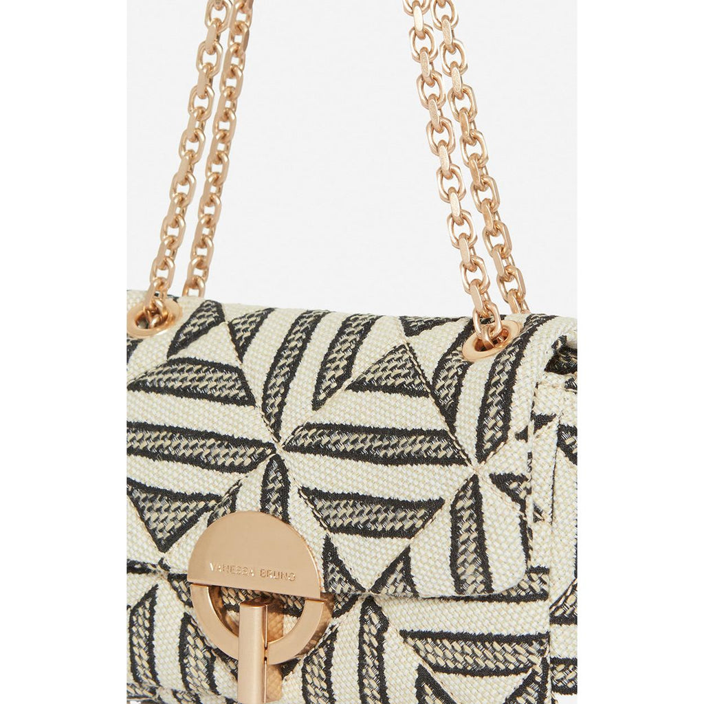 Small Moon Bag in Mixed Cotton - Black