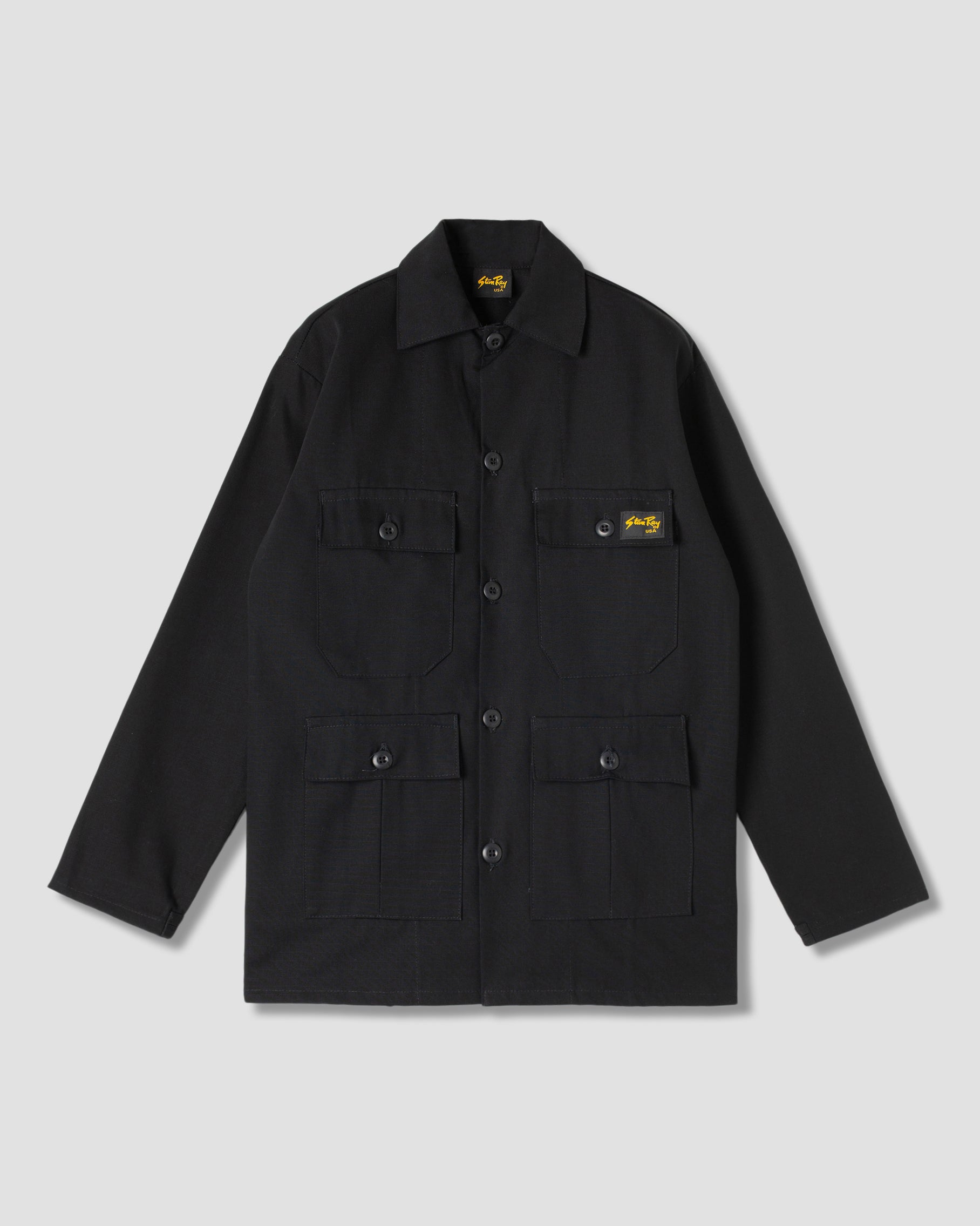 4 Pocket Jacket - Black Ripstop