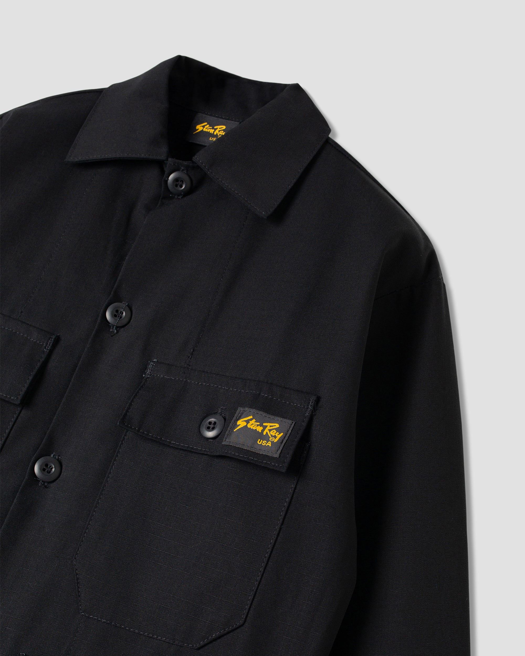 4 Pocket Jacket - Black Ripstop