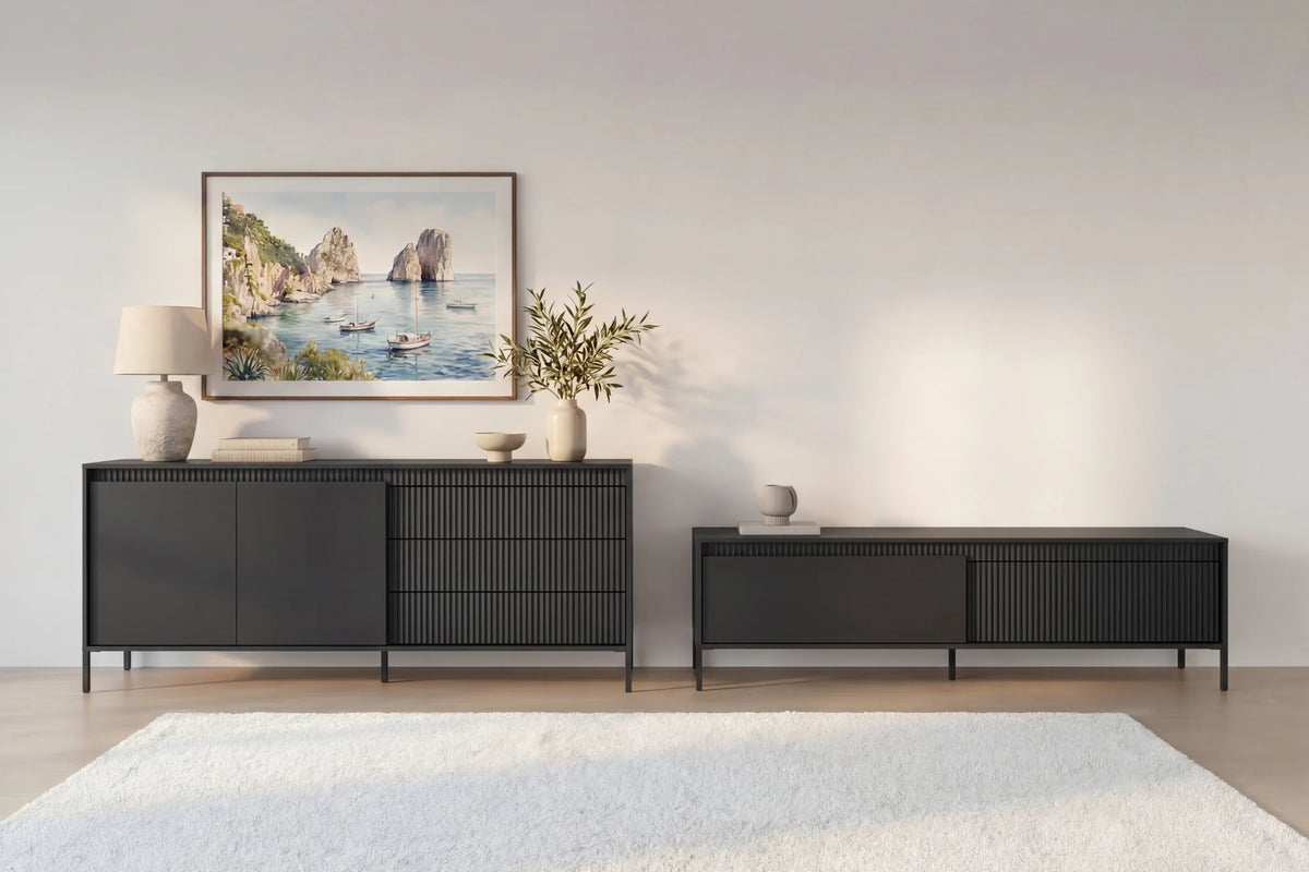Alina - Conjunto de aparador y mueble de TV