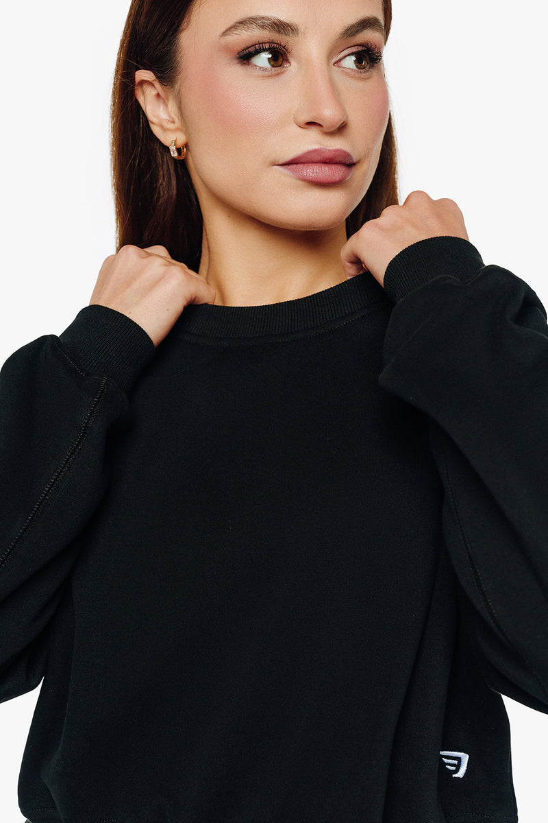 Sweatshirt Fleece  - Black