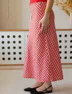 Falda Vichy Roja Marilou