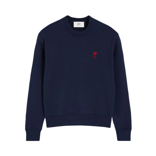 Ami De Coeur Sweatshirt – Ami Paris – Navy Blue Red
