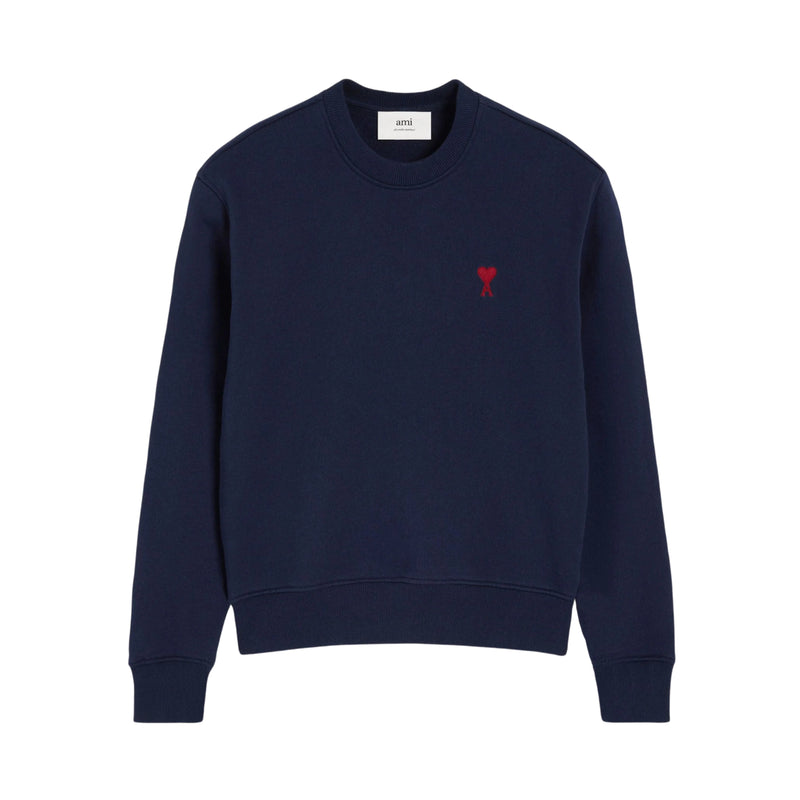 Ami De Coeur Sweatshirt – Ami Paris – Navy Blue Red