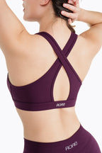 Brassière Zip Tech - Dark Berry