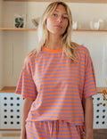 T-Shirt Arancione e Lilla Conrad