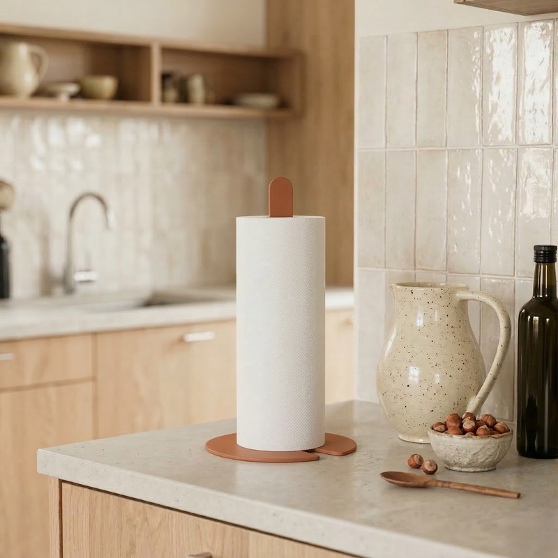 Kitchen Towel Holder - Terracotta