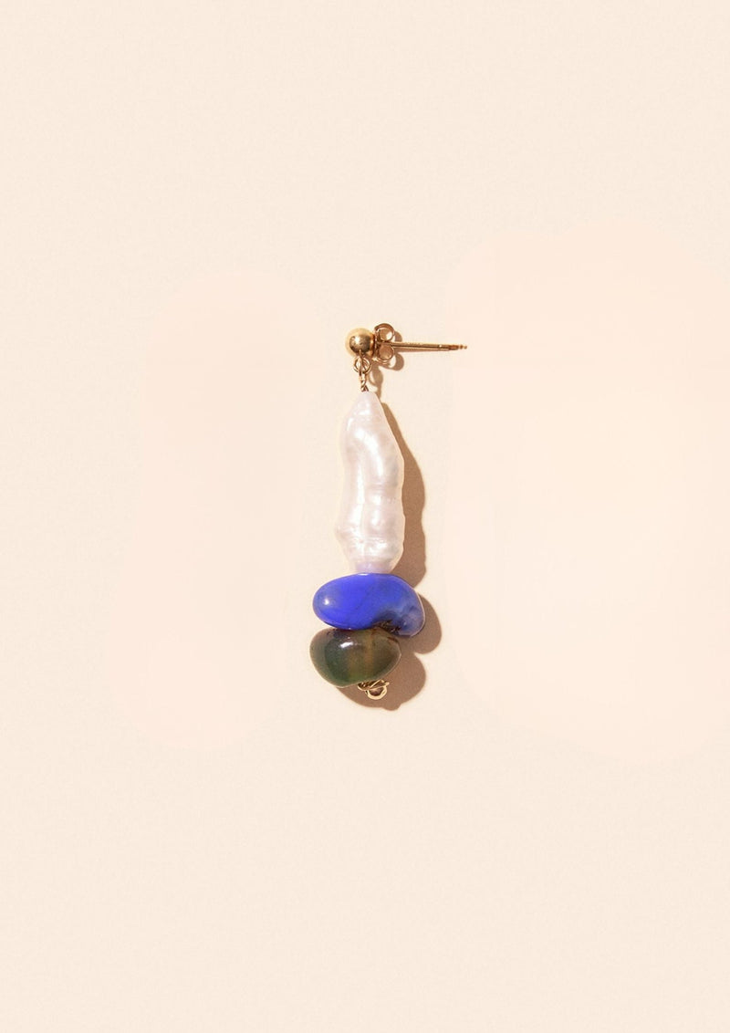 La Boucle D'Oreille N°2 X Nénés Paris En Pierres Naturelles Et Nacres