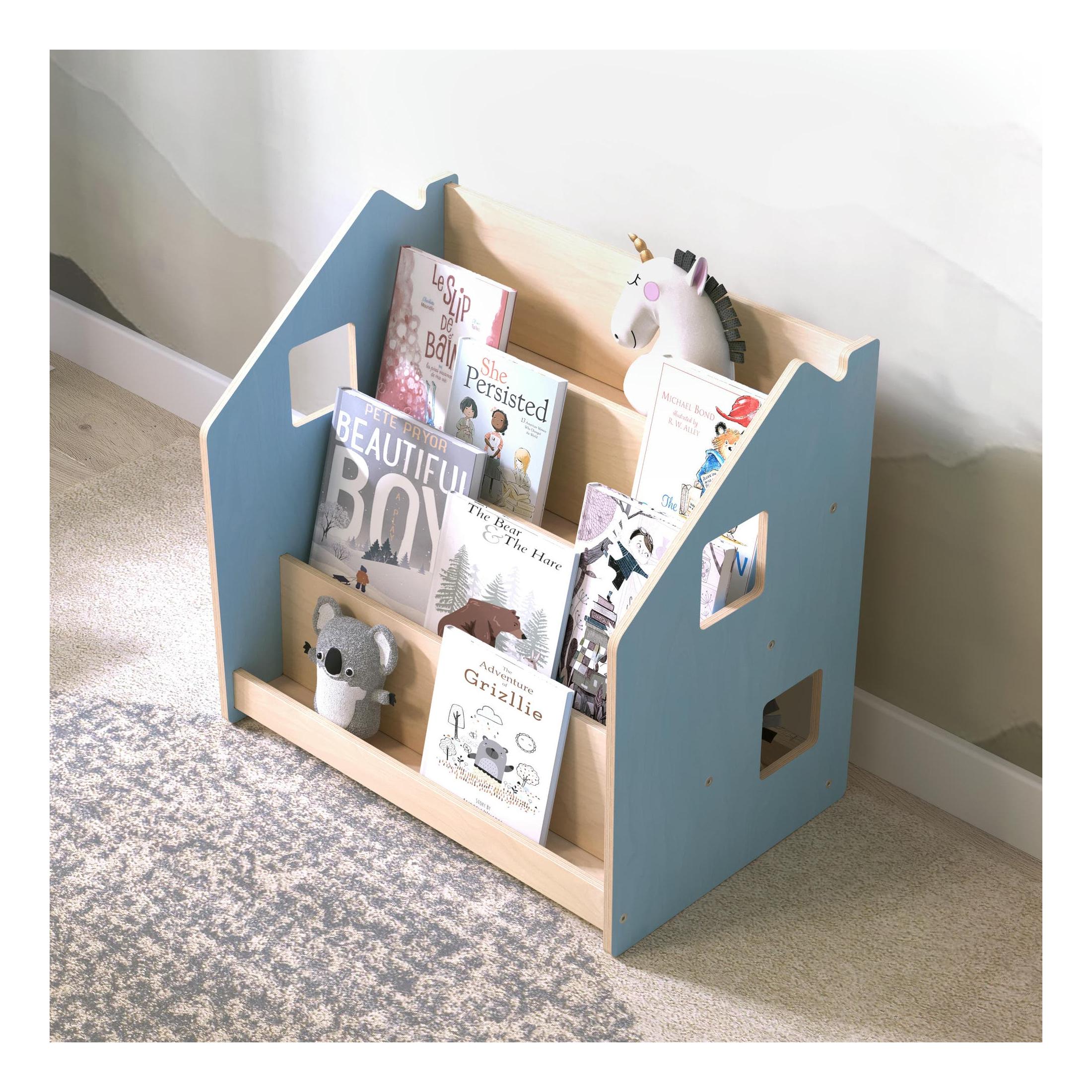 Children’s Bookshelf – Light Blue & Pink