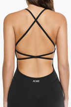 Tuta Flare Lace - Black