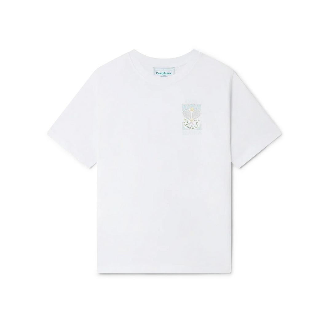 Casablanca - Camiseta Tenis Pastel - Blanco
