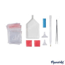 Broderie Diamant - Ville Côtière Marocaine 40X50Cm Toile Tendue Sur Châssis