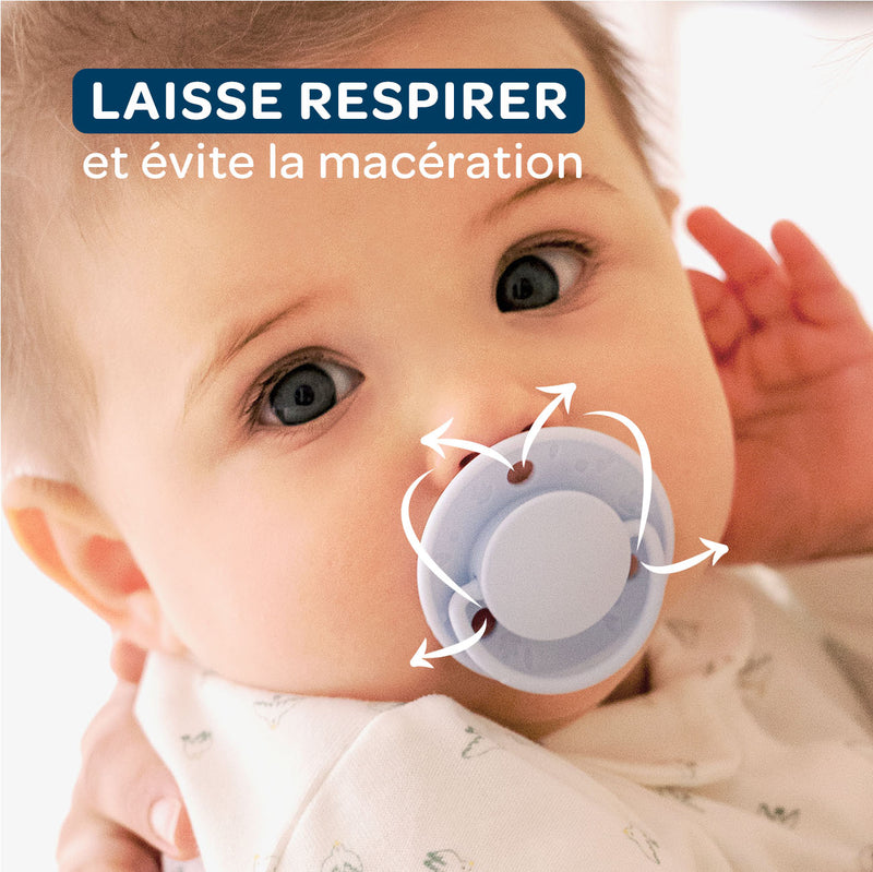 Lot De 2 Sucettes Rondes +6 Mois