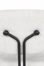 Button - Dining Chair - Polyester - Off White/Beige