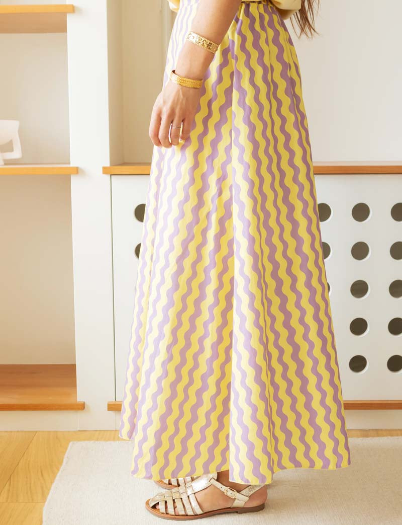 Jupe Jaune & Lilas Yvelle