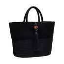 Melita Black Large Tote Bag