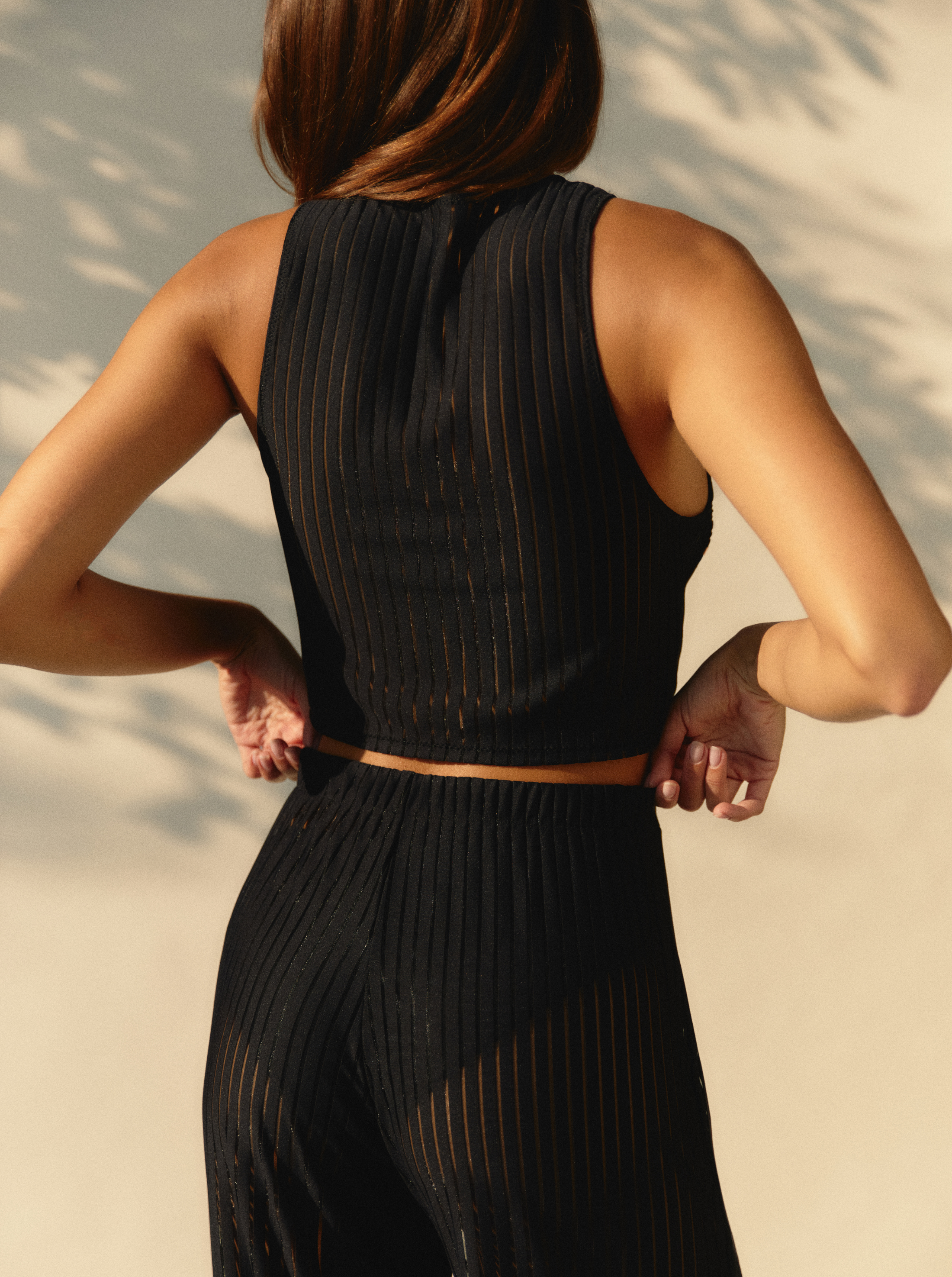 Black Stripes Pajamas Pants