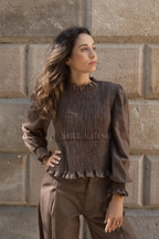 Hailey Chocolate Blouse