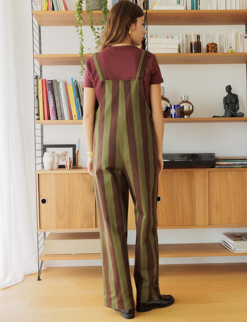 Salopette Marron & Olive Roey