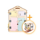 Duo Busy Board Maisonnette Natura & Cube Interactif