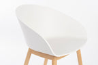 Void - Fauteuil De Salle À Manger - Plastique polypropylène - Chêne Blanc Lait