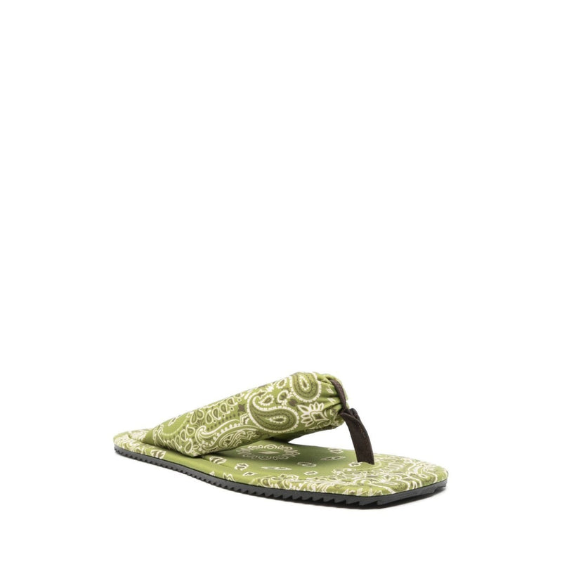 Mules - The Attico Indie Thong Flat  - Green