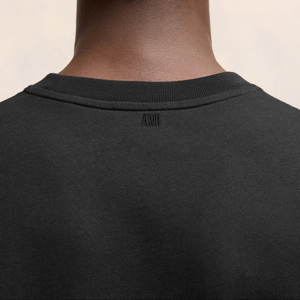 Ami Paris - Camiseta 3D pequeña Ami de Coeur – Negro