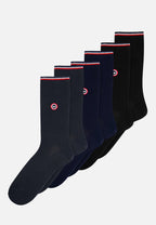 Pack De 3 Calcetines De Caña Media - Azul Antracita Negro