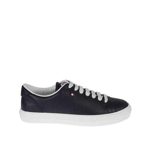Sneakers - Moncler Monaco Leather - Blue
