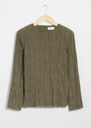 Top St Vanda Crincle Top - Khaki - Women