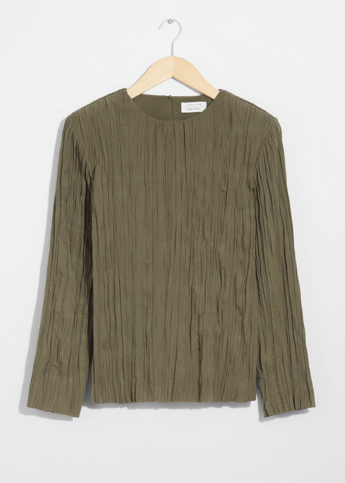 Top St Vanda Crincle Top - Kaki
