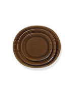 Out Of Lines - Lot De 2 Assiettes - S - Grès - Ocre