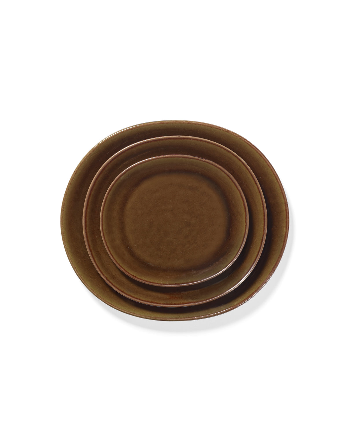 Out Of Lines - Lot De 2 Assiettes - S - Grès - Ocre