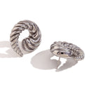 Boucles D'Oreilles Vintage Croissant - Acier