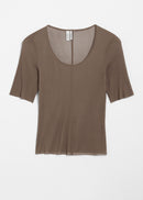 Top St Ezia Silk Top - Brown - Women