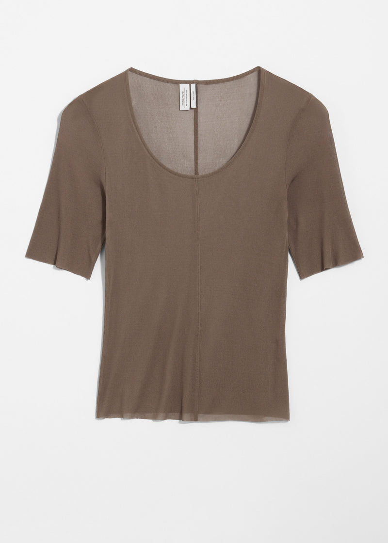 Top St Ezia Silk Top - Brown - Women