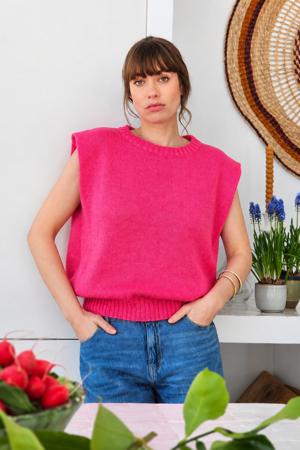 Strikbluse Suzie Sorbet