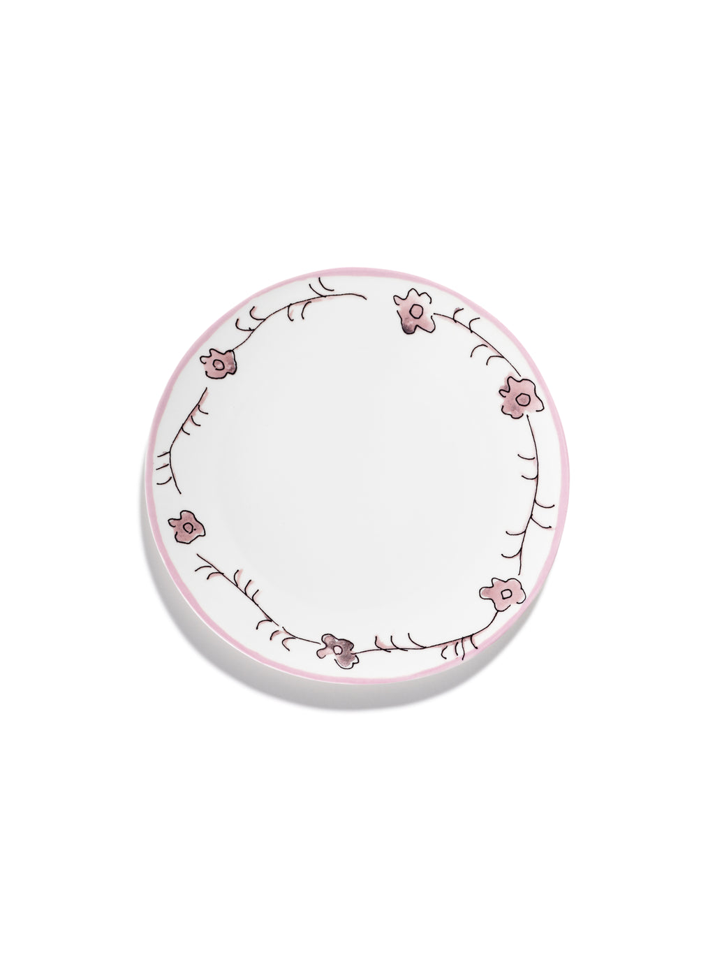 Midnight Flowers - Lot De 2 Assiettes - M - Porcelaine Bone China - Foncé Viola