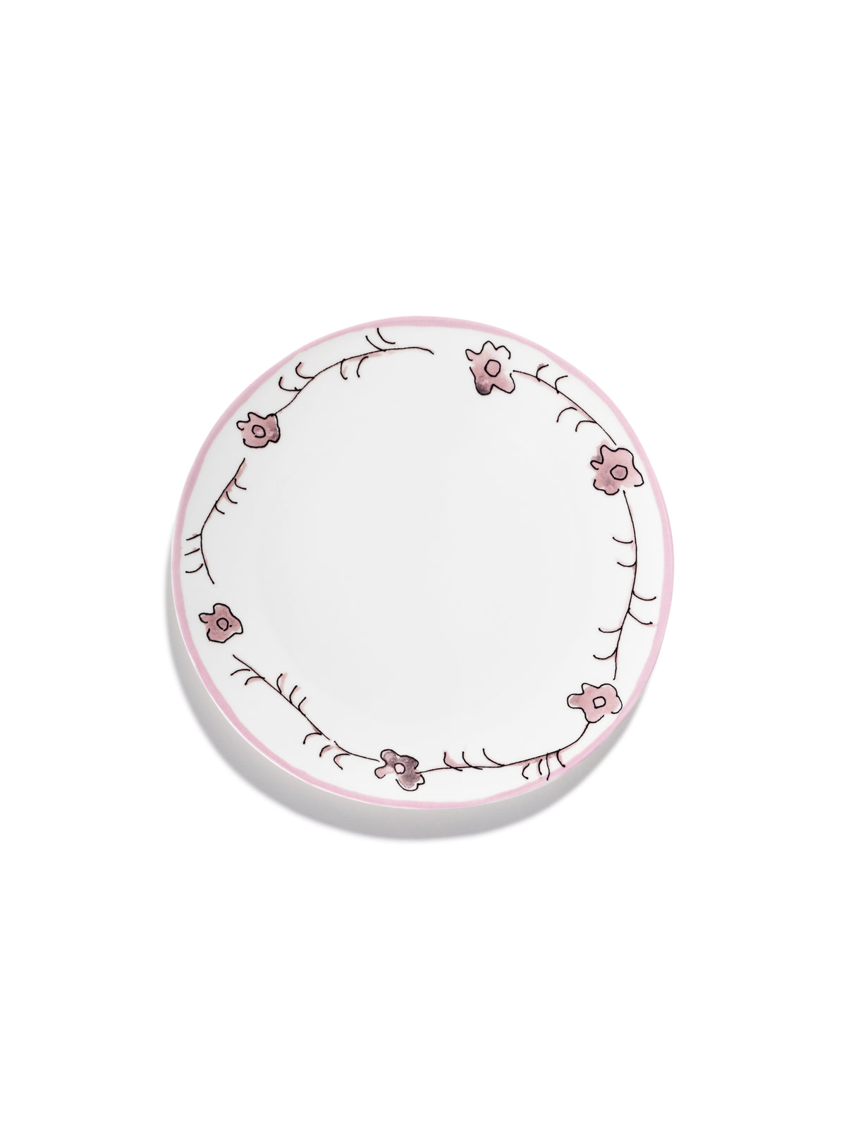 Midnight Flowers - Lot De 2 Assiettes - M - Porcelaine Bone China - Foncé Viola