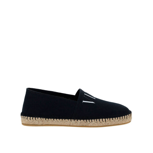 Espadrilles - Valentino Garavani Canvas Logo - Black