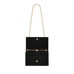 Saint Laurent - Bolso Kate Medium De Piel Con Grabado De Cocodrilo Y Borla - Mujeres - Negro