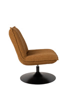 Jax Bouclé - Lounge Armchair - Fabric - Ochre/Brown