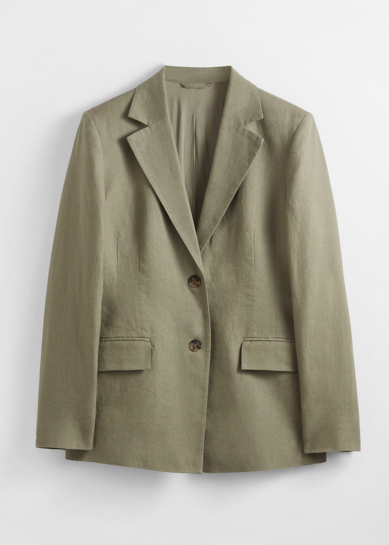 Blazer de lino St Kaia - Caqui - Mujer