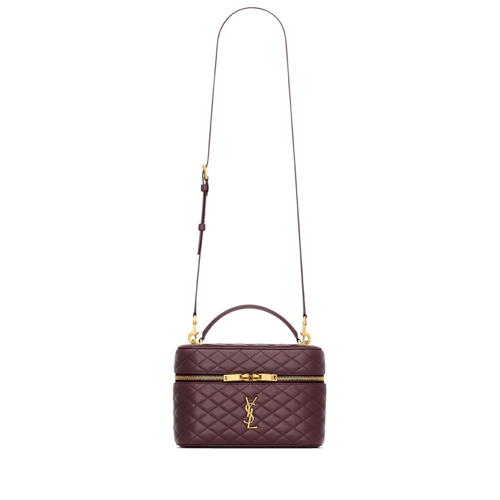 Saint Laurent - Bolso de tocador grande Gaby - Mujeres - Burdeos