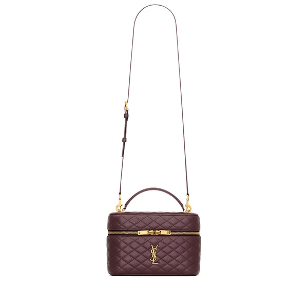 Saint Laurent - Bolso de tocador grande Gaby - Mujeres - Burdeos